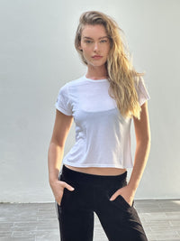 Stacey Short Sleeve T - White